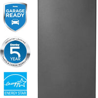 Danby - Designer 8.5 cu. ft. Upright Freezer in Graphite Black - DUFM085A4TDD