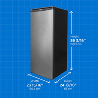 Danby - Designer 8.5 cu. ft. Upright Freezer in Graphite Black - DUFM085A4TDD