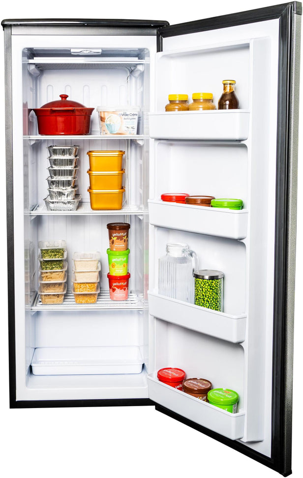 Danby - Designer 8.5 cu. ft. Upright Freezer in Graphite Black - DUFM085A4TDD