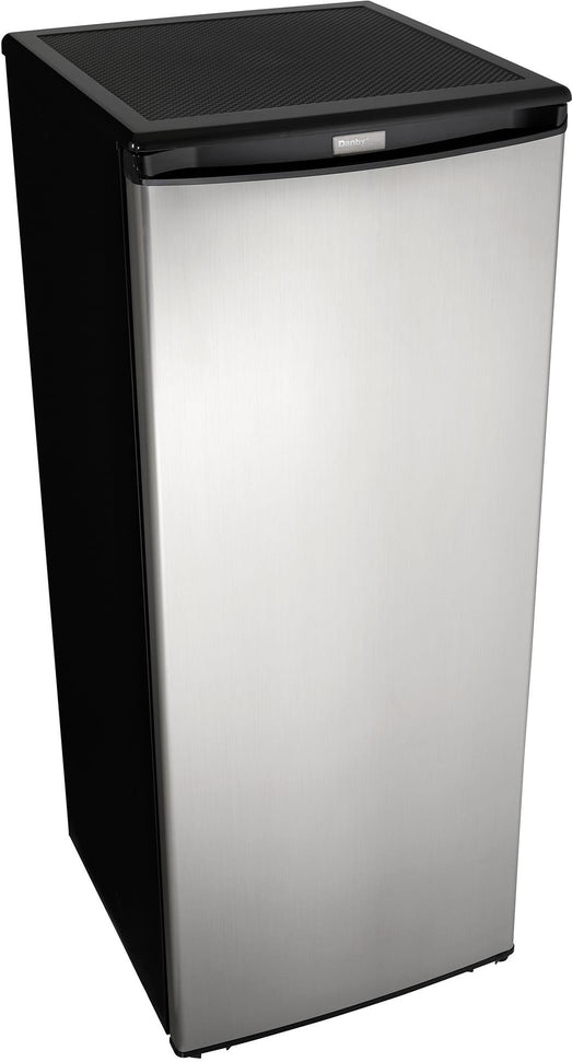 Danby - Designer 8.5 cu. ft. Upright Freezer in Stainless Steel - DUFM085A4BSLDD