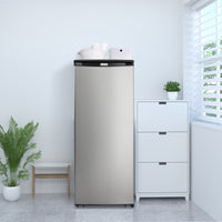 Danby - Designer 8.5 cu. ft. Upright Freezer in Stainless Steel - DUFM085A4BSLDD