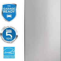 Danby - Designer 8.5 cu. ft. Upright Freezer in Stainless Steel - DUFM085A4BSLDD