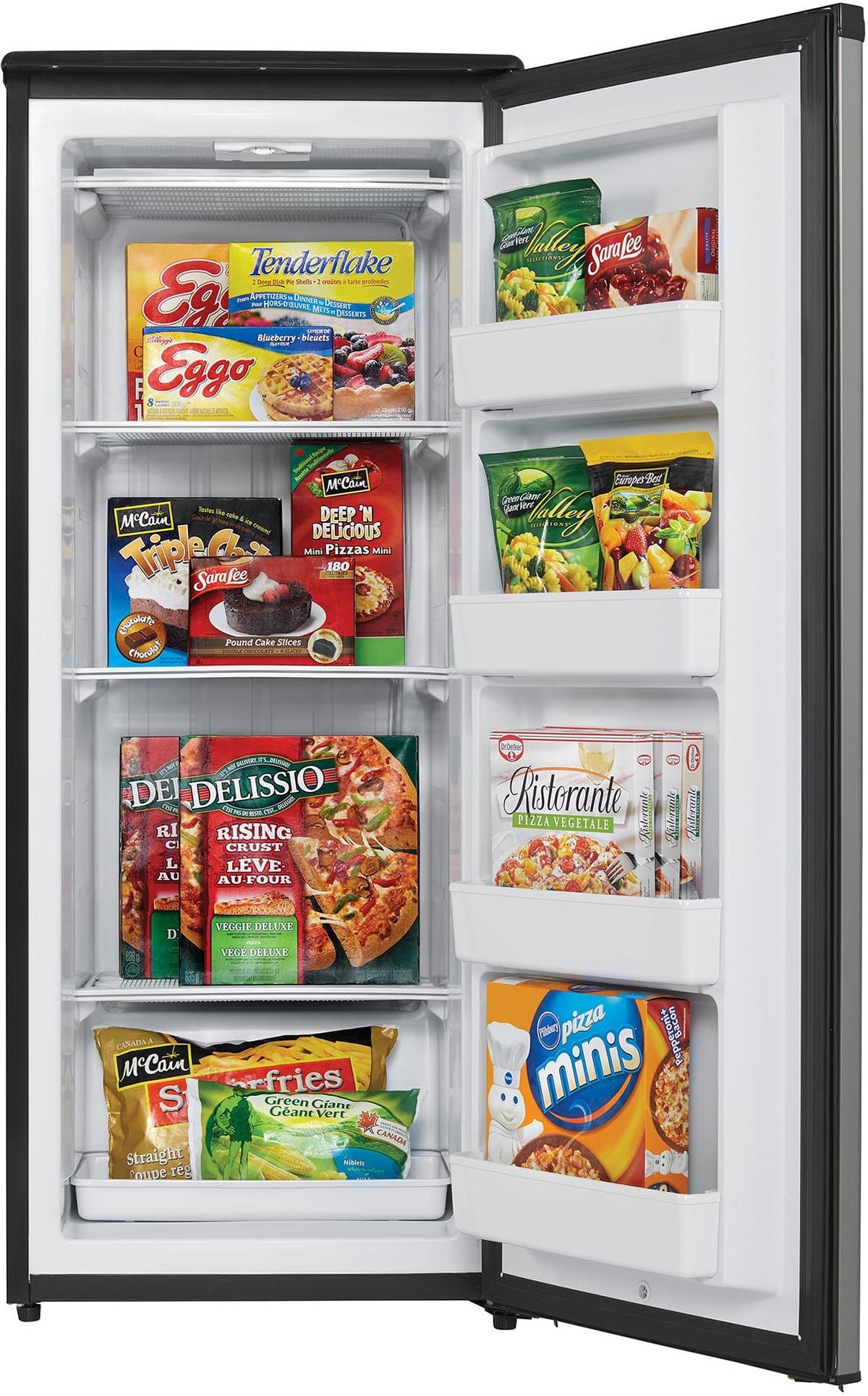 Danby - Designer 8.5 cu. ft. Upright Freezer in Stainless Steel - DUFM085A4BSLDD