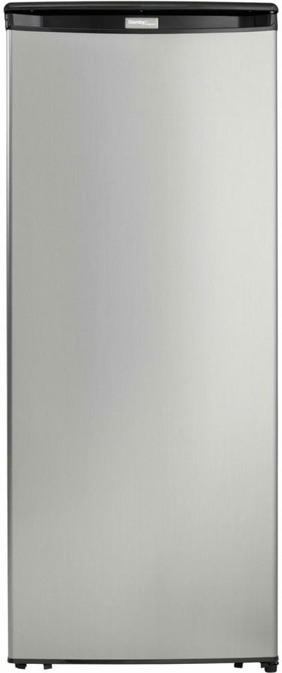 Danby - Designer 8.5 cu. ft. Upright Freezer in Stainless Steel - DUFM085A4BSLDD