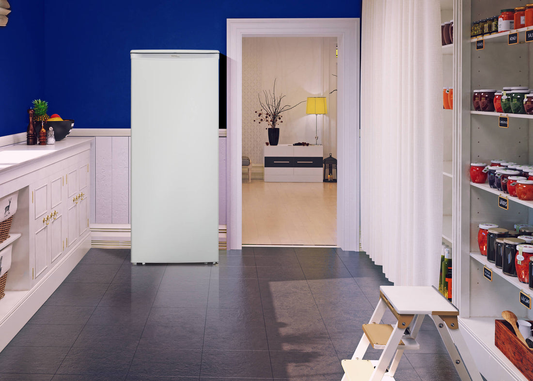 Danby - Designer 8.5 cu. ft. Upright Freezer in White - DUFM085A4WDD