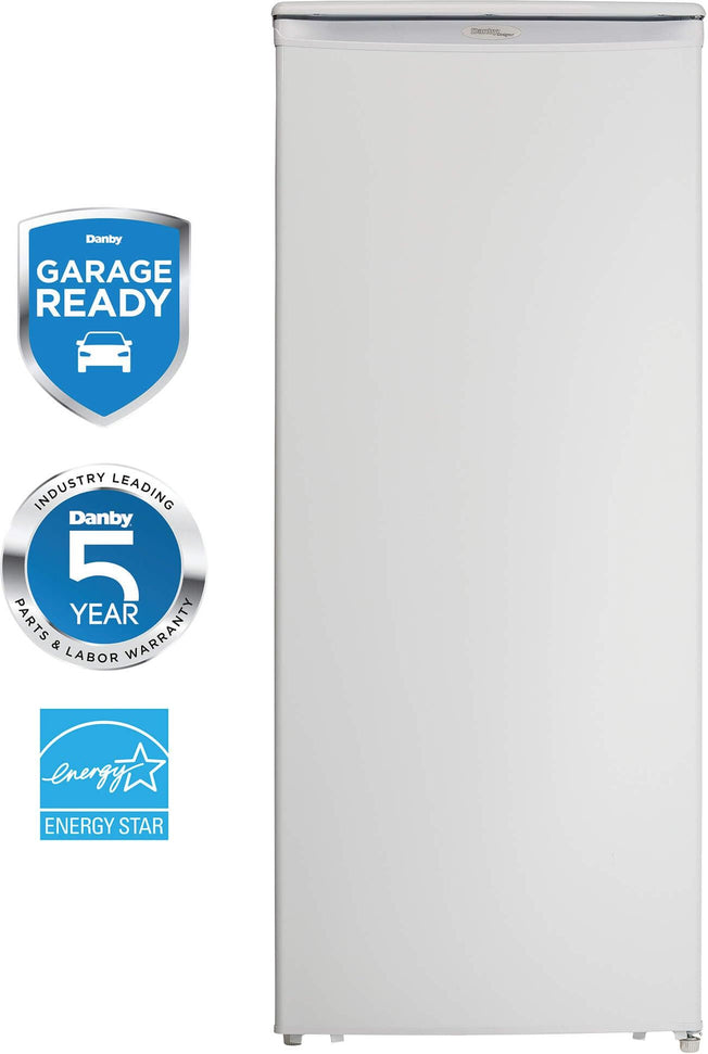 Danby - Designer 8.5 cu. ft. Upright Freezer in White - DUFM085A4WDD