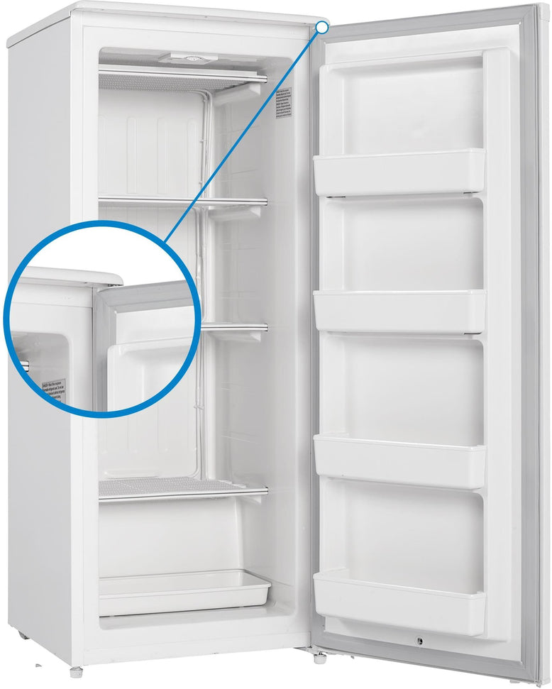 Danby - Designer 8.5 cu. ft. Upright Freezer in White - DUFM085A4WDD