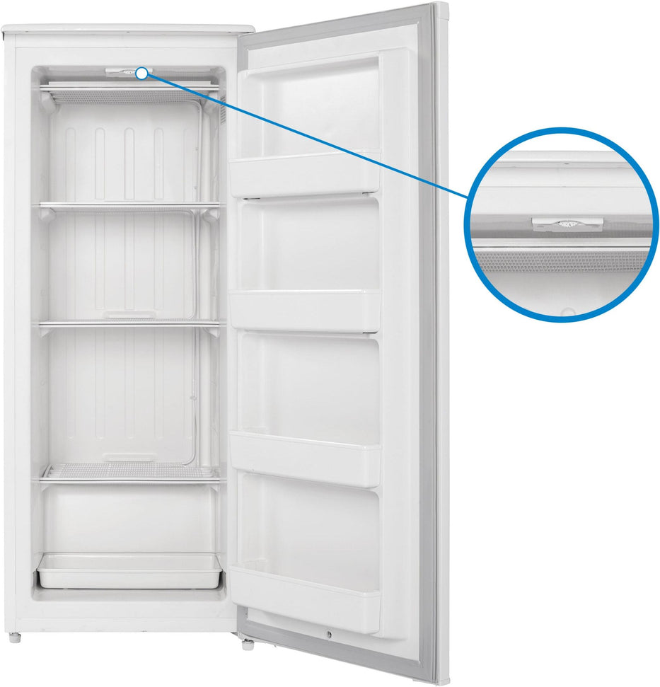 Danby - Designer 8.5 cu. ft. Upright Freezer in White - DUFM085A4WDD