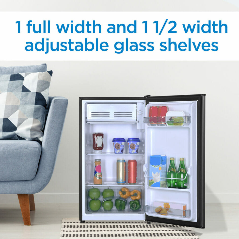 Danby - Diplomat 3.2 cu. ft. Stainless Steel Look Compact Refrigerator - DCR033B2SLM