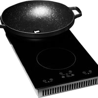 Danby - Hospitality 12″ Radiant 2 Burner Black Cooktop - DRC12B1DBD