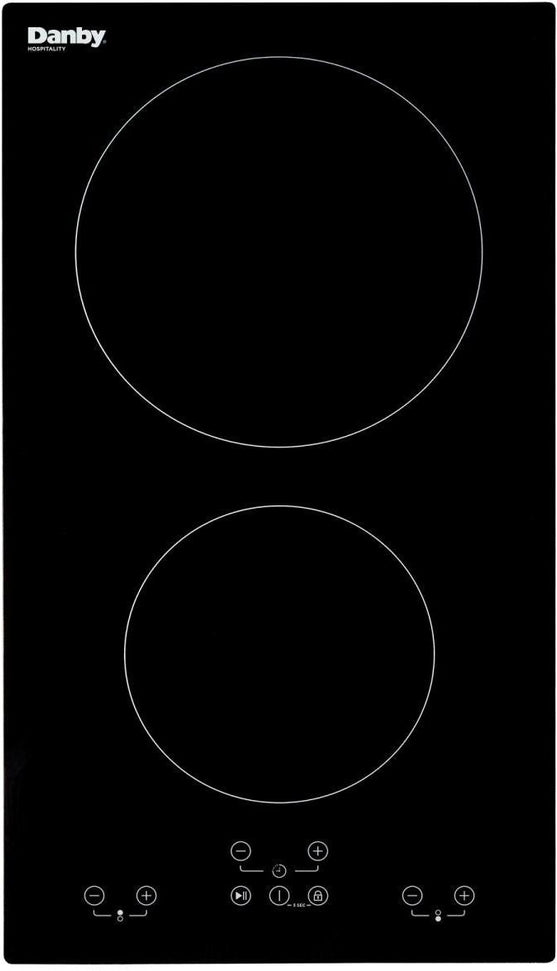 Danby - Hospitality 12″ Radiant 2 Burner Black Cooktop - DRC12B1DBD