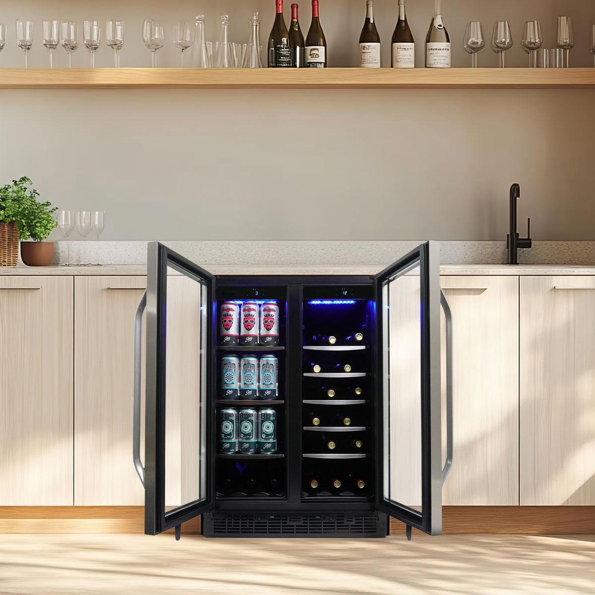 Danby - Silhouette 24″ Built-in Beverage Center In Stainless Steel - SBC051D1BSS