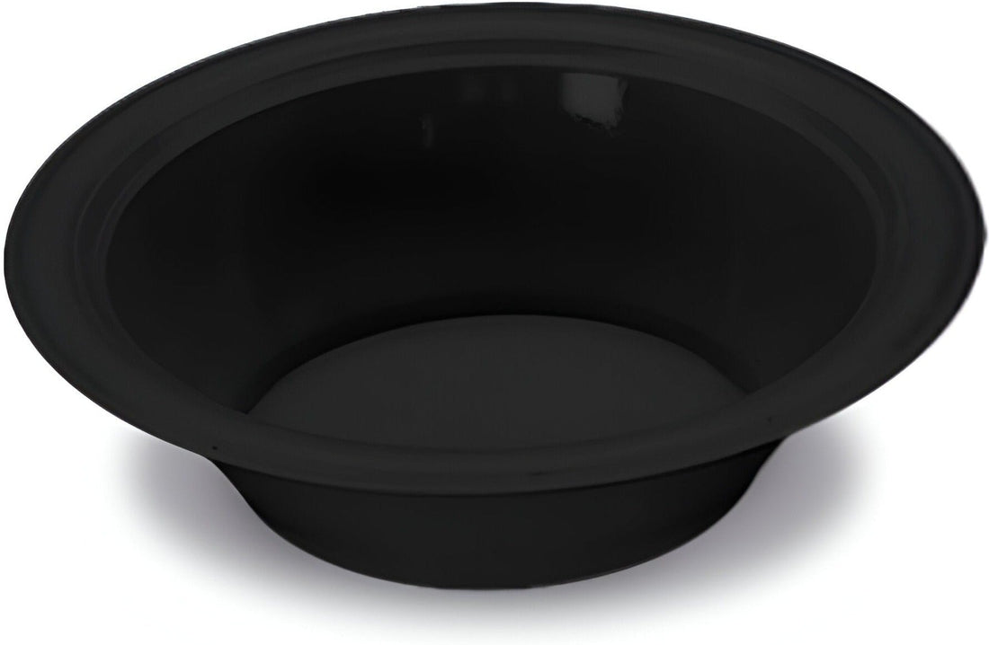 Darnel - 6" Black Plastic Plates, 1000/cs - D591599HC1
