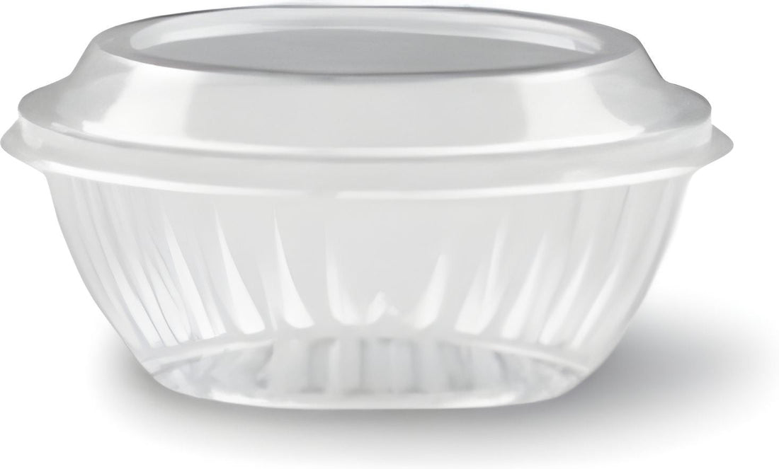 Darnel - 8 Oz Clear Plastic Bowls with Lids Combo, 200/cs - D770800S (Special Order Item)