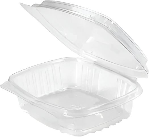 Darnel - 8 Oz SelloPlus Clear Hinged Deli Containers with High Dome Lid, 200/Cs - D750801G