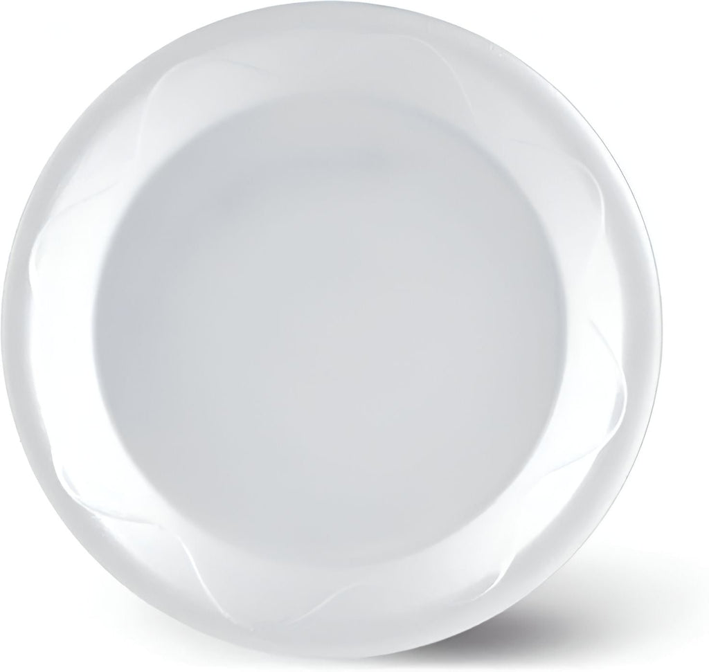 Darnel - 8.875" x 8.875" x .0875" lvory Bagasse Plates, 400/Cs - SDAJ18-2000F
