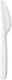 Darnel - Bistrot White Heavy Weight Plastic Cutlery Knife, 1000/ Cs - D92210001