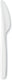 Darnel - Bistrot White Heavy Weight Plastic Cutlery Knife, 1000/Cs - D92210001