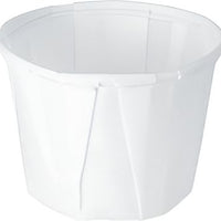 Dart - 0.5 Oz Solo White Paper Portion Cups, Pack of 250 - 050-2050