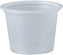 Dart - 1 Oz Solo Souffles Translucent Plastic Portion Cups, Pack of 2500 - P100N