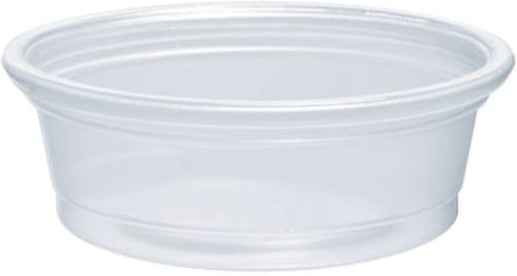 Dart - 1/2 Oz Solo Souffles Translucent Plastic Portion Cups, 2500/Cs - 050PC