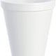 Dart - 12 Oz White EPS Foam Cups, 1000 Per Case - 12J16