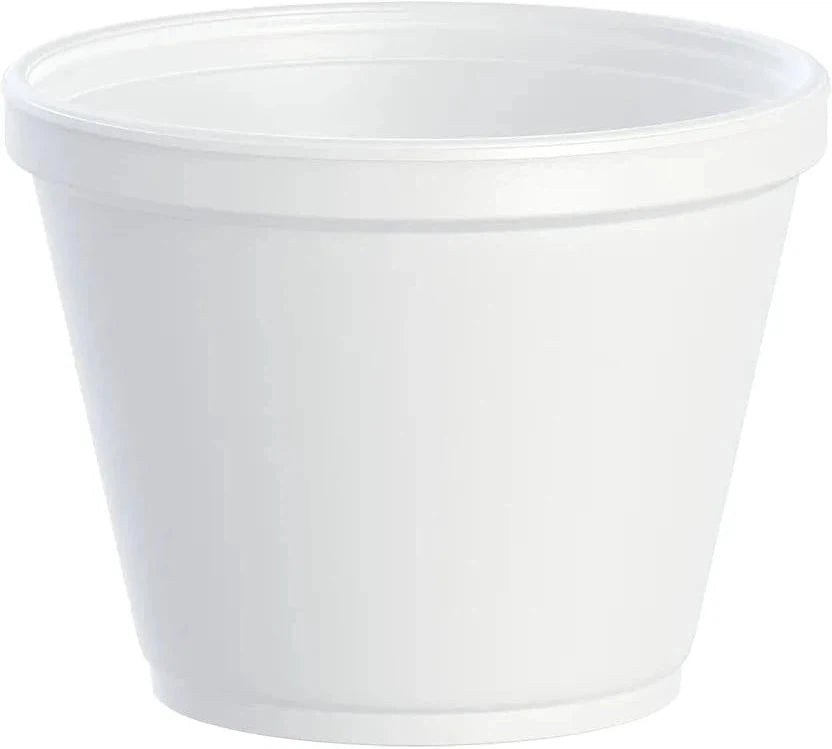 Dart - 12 Oz White EPS Foam Food Container, 500/Cs - 12SJ20