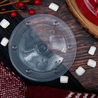 Dart - 16 Oz Clear Recessed Heat Plug Lid Plastic Containers, Pack of 1000 - LVP516-0100