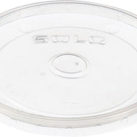 Dart - 16 Oz Clear Recessed Heat Plug Lid Plastic Containers, Pack of 1000 - LVP516-0100