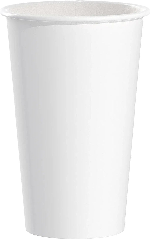Dart - 20 Oz SSP Paper White Hot Cup, 600/Cs - 420W-2050