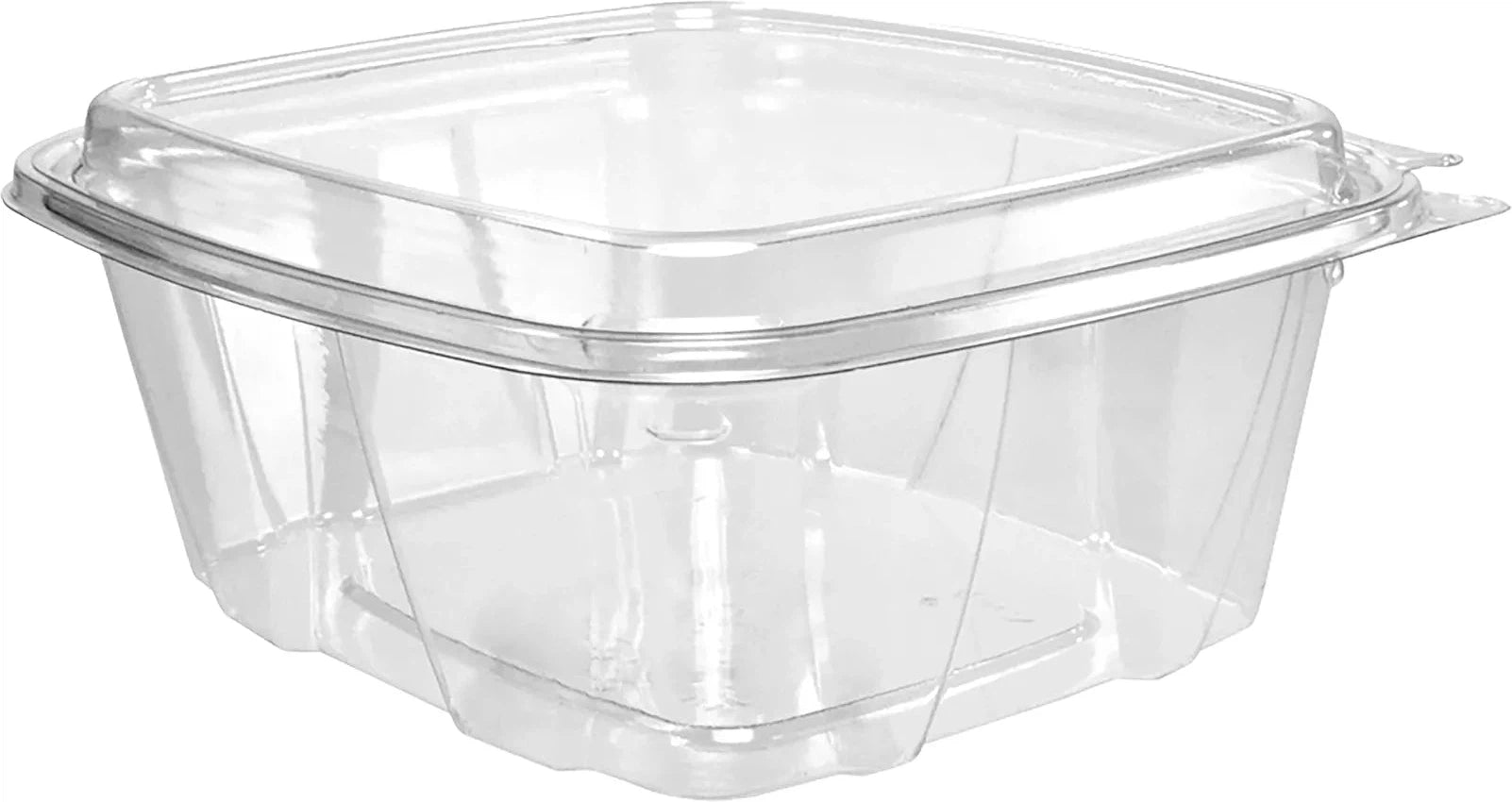 Dart - 32 Oz PET Plastic Tamper-Evident/Resistant Container with Clear Dome Lid - CH32DED