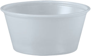 Dart - 3.25 Oz Solo Souffles Translucent Plastic Portion Cups, 250/Cs - P325N