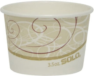 Dart - 3.5 Oz Solo VS DSP Symphony Design Paper Container, 2400/cs - VS635N-J8000