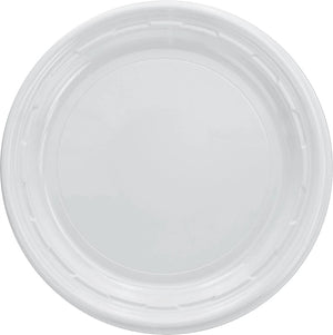 Dart - 6" White Plastic Plates, 1000/cs - 6PWF