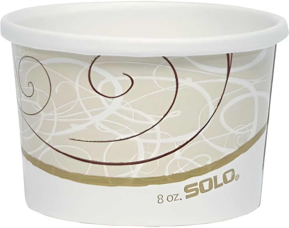 Dart - 8 Oz Flexstyle DSP Symphony Design Paper Container, 500/cs - H4085-J8000