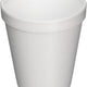 Dart - 8 Oz White Tall Foam Cups, 1000/cs - 9J8
