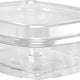Dart - ClearPac 5.5" x 4.9" x 1.9" SafeSeal 8 Oz Clear Dome Tamper-Resistant, Tamper-Evident Plastic Containers, 200/cs - CH8DED