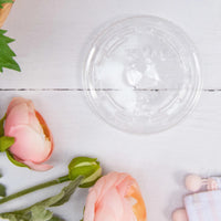 Dart Container - 10 Oz Clear Flat Lid Straw Slot fist Cold Plastic Cups, 1000/cs - 610TS