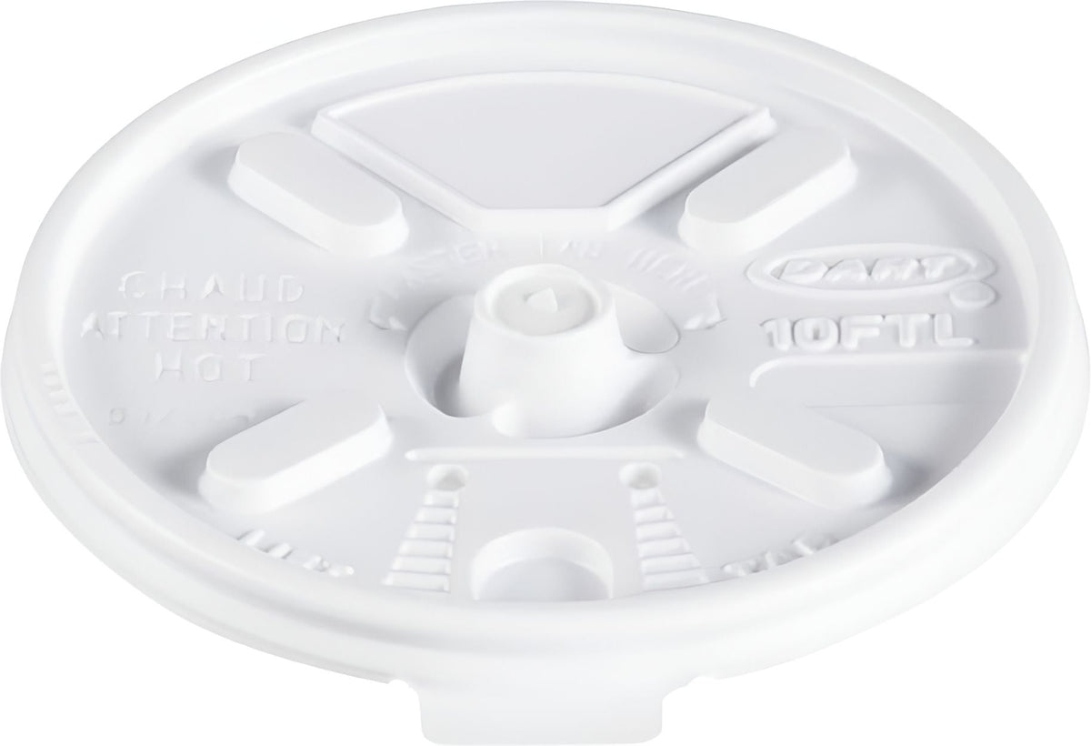 Dart Container - 10 Oz Lift & Lock Travel Lid Fits Foam Cups, 1000/Cs - 10FTL
