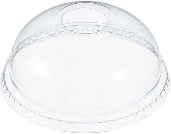 Dart Container - 12-24 oz PET Plastic Dome Lid with 1" Hole - Clear, 1000/cs - DLR16-0090 (Special Order Item)