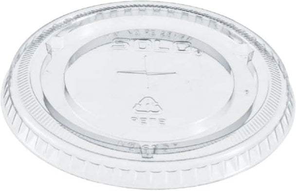 Dart Container - 12 Oz, 14 Oz Clear Flat Lid Straw Slot fist Cold Plastic Cups, 1000/cs - 695TS