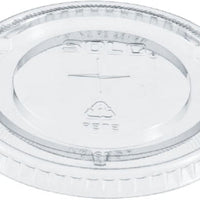 Dart Container - 12 Oz, 14 Oz Clear Flat Lid Straw Slot fist Cold Plastic Cups, 1000/cs - 695TS