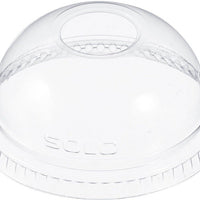 Dart Container - 12 Oz Clear Dome Lid 1" Hole fits Plastic Cups, 1000/Cs - DL140N (Special Order Item)