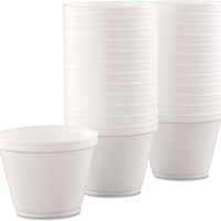 Dart Container - 12 Oz White Paper Container Combo, 250/Cs - KHB12A-2050