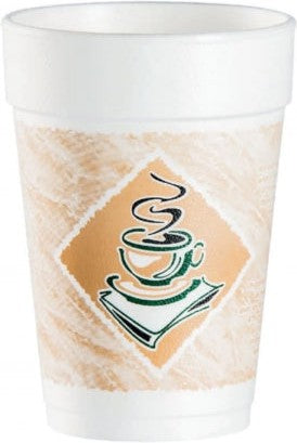 Dart Container - 14 Oz Gourmet Cafe Foam Cups, 1000/cs - 14J12G