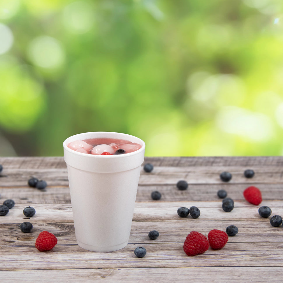 Dart Container - 14 Oz White EPS Squat Foam J Cups, 1000/Cs - 14J16 (Special Order Item)