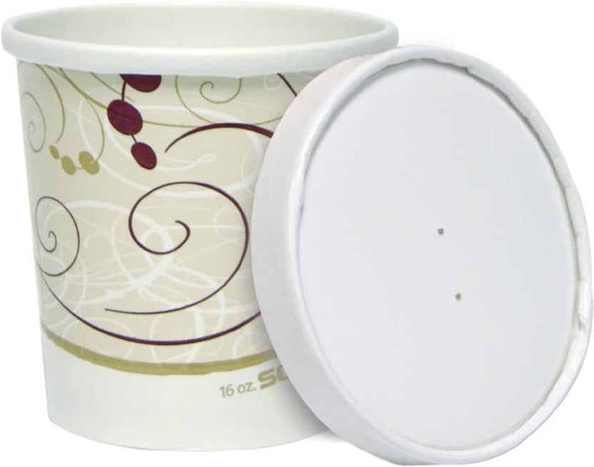 Dart Container - 16 Oz Symphony Paper Container Combo, 250/Cs- KHB16A-J8000
