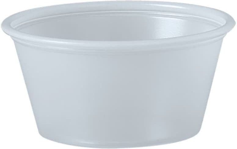 Dart Container - 2 Oz Solo Souffles Translucent Plastic Portion Cups ...