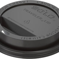 Dart Container - 20-24 Oz Black PS Dome Hot Cup Lid 1000/Cs - TLB20-0001