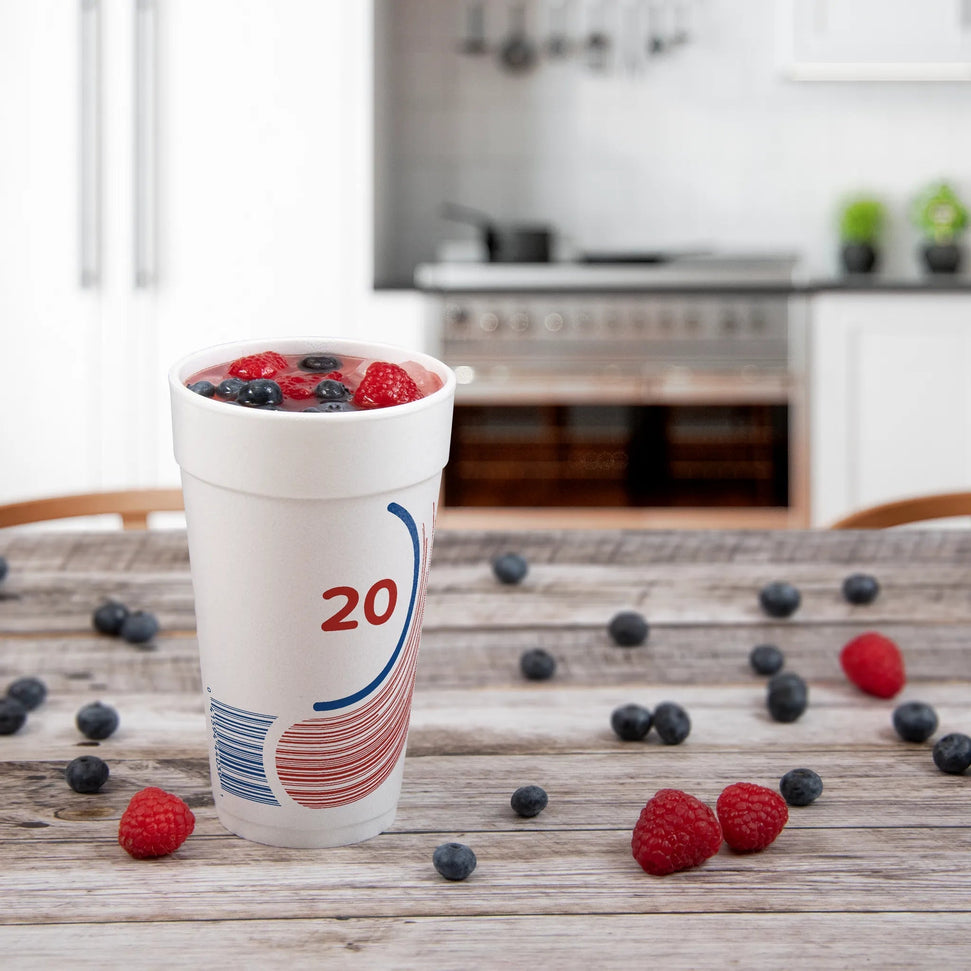 Dart Container - 20 Oz EPS Foam Cup - Breeze, 500/Cs - 20J16B (Special Order Item)